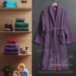 HALAT BAIE VELUR 100% BUMBAC – LILA