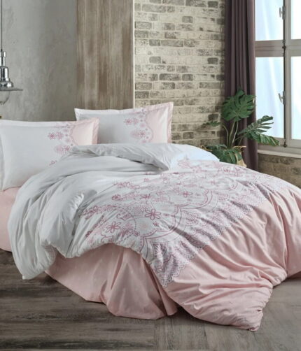 Lenjerie de pat ranforce Clasy king size (ZEMDA V1)