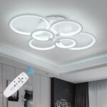 LUSTRA LED CERCURI 100W CU 6 BRATE 3 CULORI+IR 830mm x 140mm