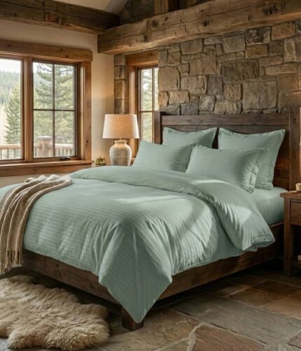 LENJERII DE PAT DAMASC-POLICOTON 6 PIESE