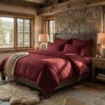 LENJERII DE PAT DAMASC-POLICOTON 6 PIESE