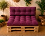 Set perne grădină ”Pallet Soft Seating” Violet