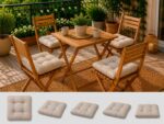 Set 4 perne scaun interior / exterior – cappucino