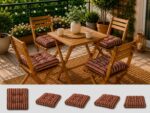 Set 4 perne scaun interior / exterior – dungi