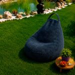 Fotoliu Bean Bag interior/exterior - Negru