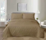 Cuvertură de Catifea (Velvet) – 220 x 240 cm. + 2 fețe de pernă - Maro