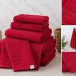 Prosop Luxury Bumbac 100% – 600g/m2 – ROȘU