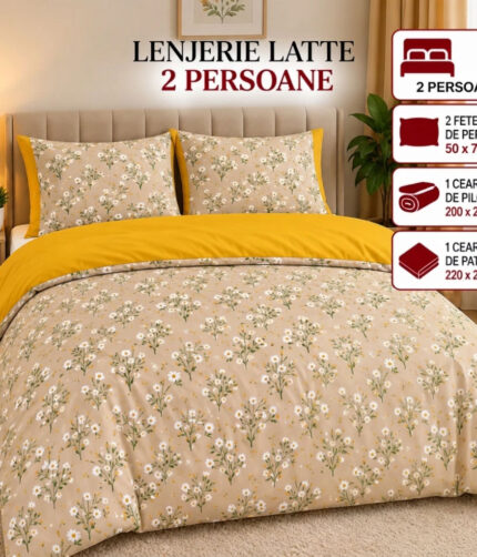 Lenjerie de pat Latte