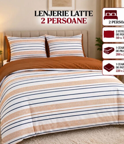Lenjerie de pat Latte