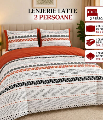 Lenjerie de pat Latte
